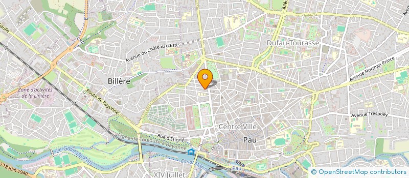 localisation de l'entreprise CREAV ATLANTIQUE à PAU