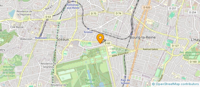 localisation de l'entreprise CREAVAL FRANCE à SCEAUX