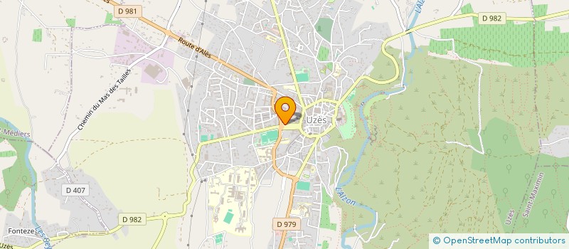 localisation de l'entreprise CREAVIA  UZES