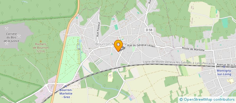 localisation de l'entreprise CREAVIES  BOURRON-MARLOTTE