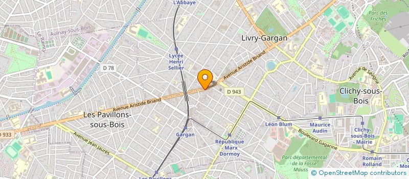 localisation de l'entreprise CREAWEB26  LES PAVILLONS-SOUS-BOIS