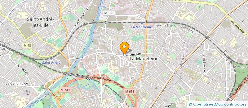 localisation de l'entreprise CREAWITCH à LA MADELEINE