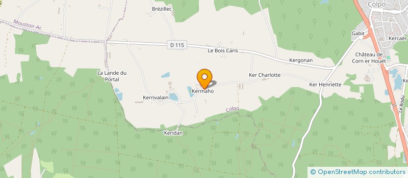 localisation de l'entreprise CREAWOOD  COLPO