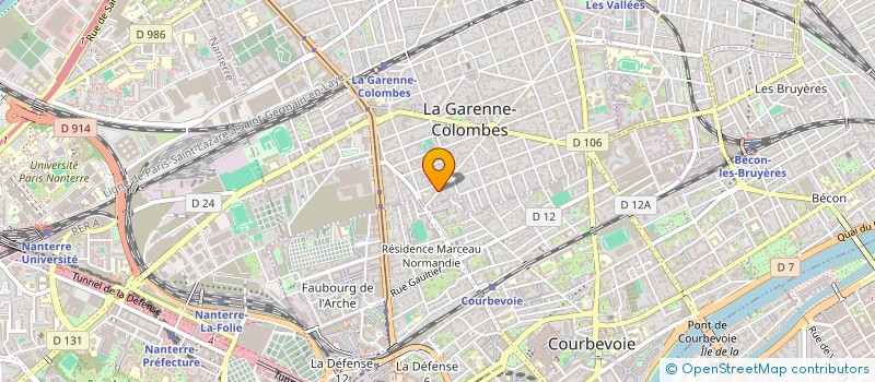 localisation de l'entreprise CREAXIAL à LA GARENNE-COLOMBES