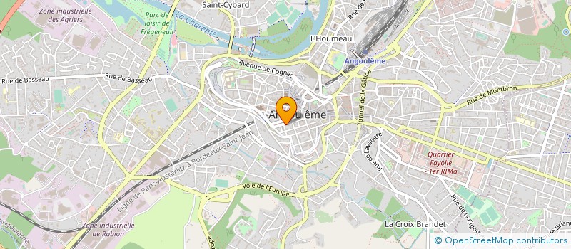 localisation de l'entreprise CREAZION à ANGOULEME