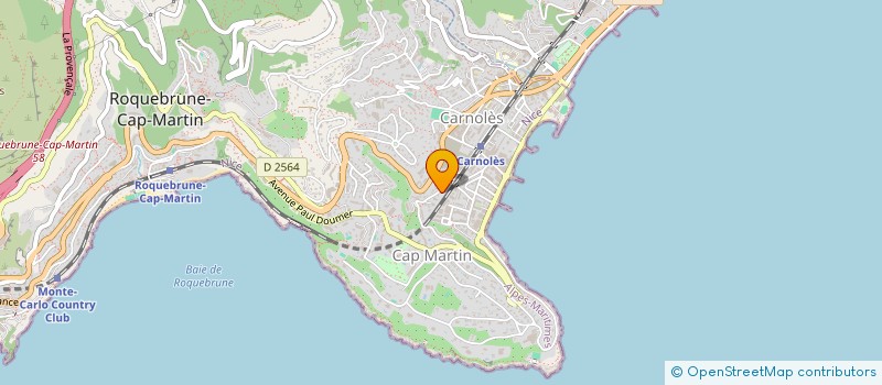 localisation de l'entreprise CREAZUR  ROQUEBRUNE-CAP-MARTIN