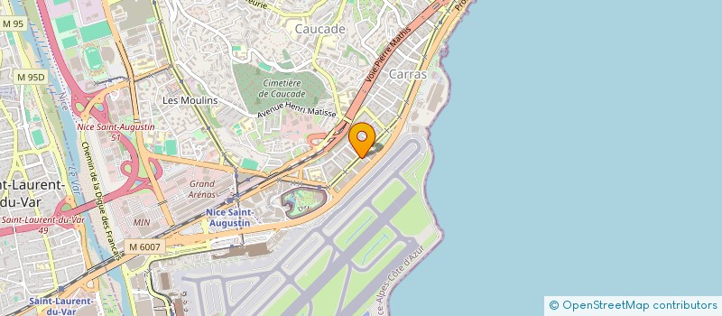 localisation de l'entreprise CREAZUR à NICE