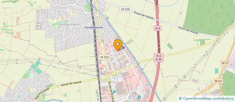 localisation de l'entreprise CREAZZIO à VENDENHEIM
