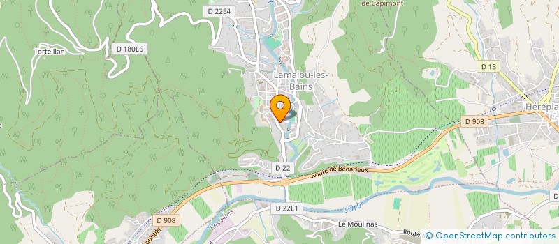 localisation de l'entreprise CREBASSA DELMAS  LAMALOU-LES-BAINS