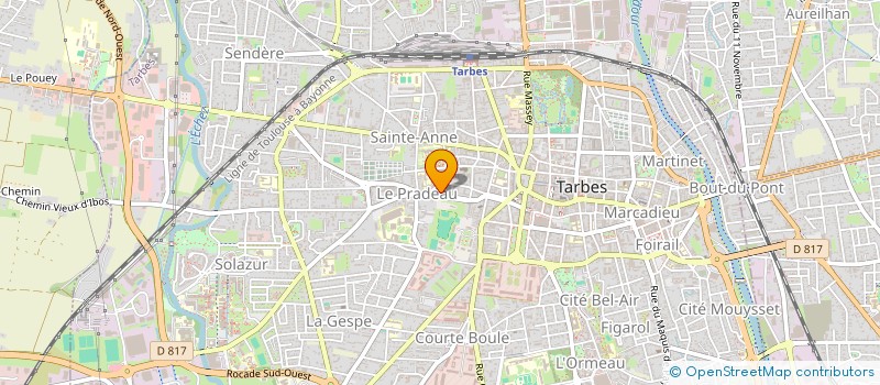 localisation de l'entreprise CREBIER-BOY  TARBES