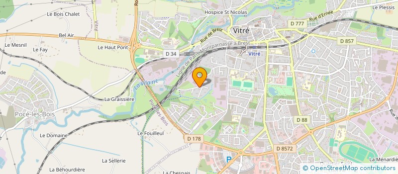 localisation de l'entreprise CREC'H AR MOT  VITRE