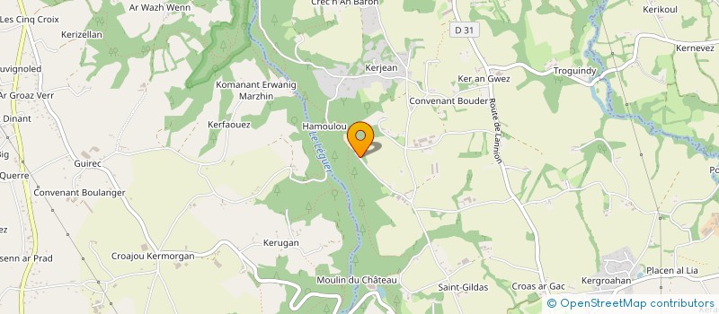 localisation de l'entreprise CREC'H GLUDIC ACQUERE  TONQUEDEC