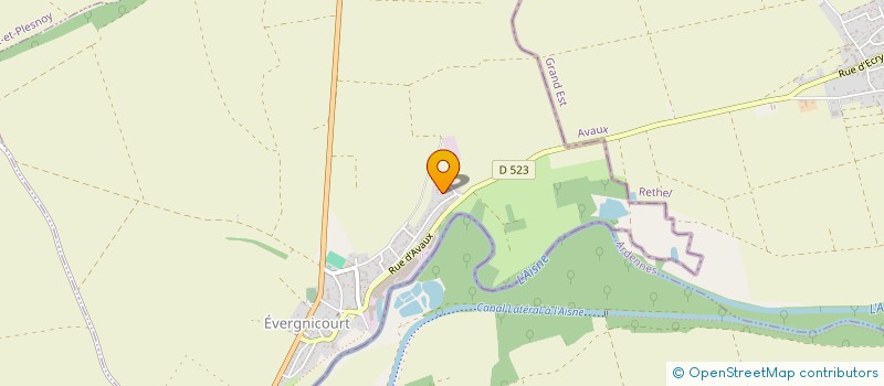 localisation de l'entreprise CRECHE AISNE DO  EVERGNICOURT