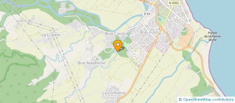 localisation de l'entreprise CRECHE ASSOCIATIVE LES P'TITS BAMBINOS  SAINT-BENOIT