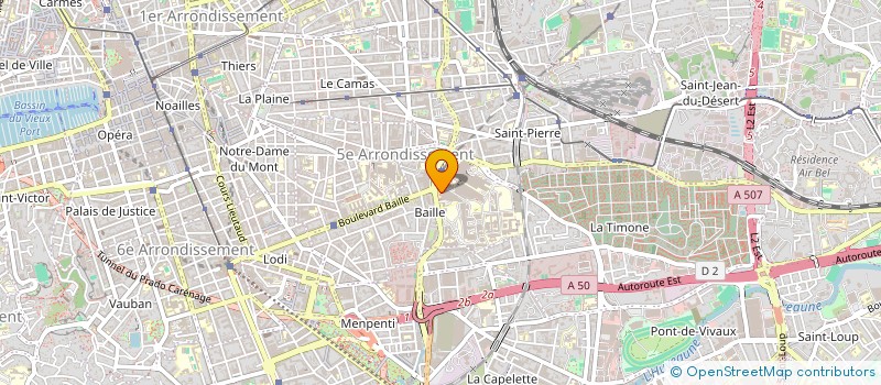 localisation de l'entreprise CRECHE DE L'INTERNAT TIMONE à MARSEILLE
