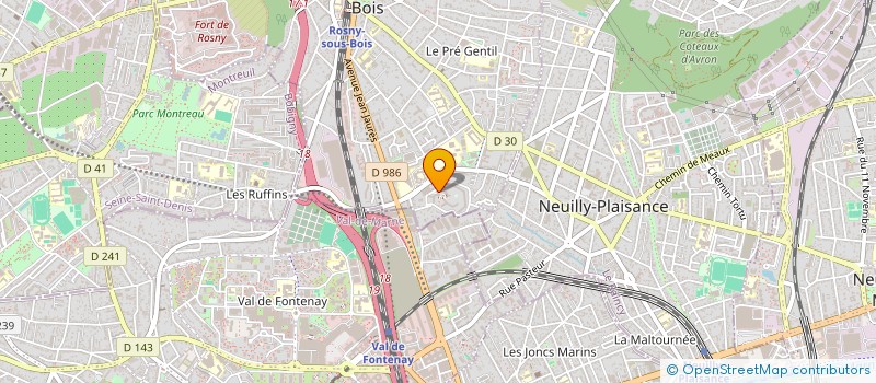 localisation de l'entreprise CRECHE DE LEA 2 à ROSNY-SOUS-BOIS