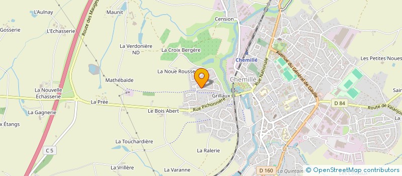 localisation de l'entreprise CRECHE DE MELAY à CHEMILLE-EN-ANJOU