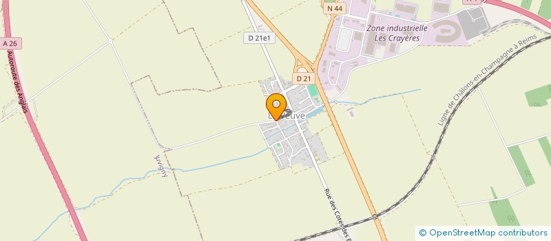 localisation de l'entreprise CRECHE EN REVES  LA VEUVE