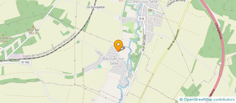 localisation de l'entreprise CRECHE ET HALTE GARDERIE NID D ANGES  BACOUEL-SUR-SELLE