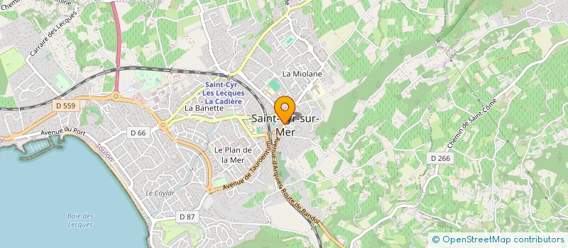localisation de l'entreprise CRECHE FAMIL ENFANCE ACCUEIL à SAINT-CYR-SUR-MER