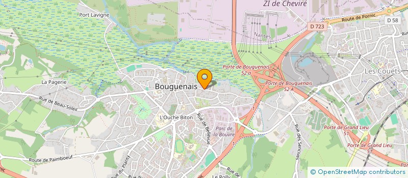 localisation de l'entreprise CRECHE FAMILIALE LES P TITS BOUTS à BOUGUENAIS