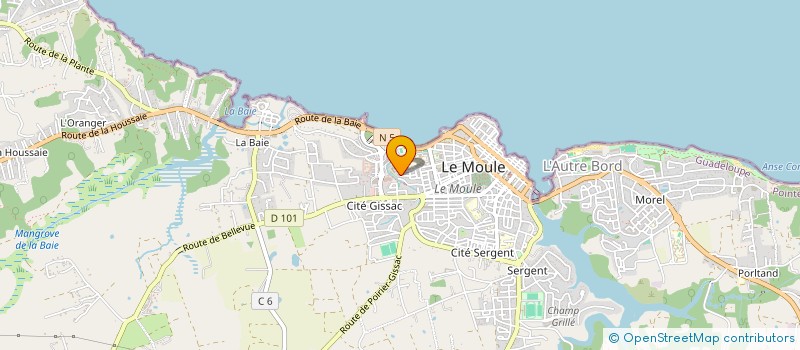 localisation de l'entreprise CRECHE-GARDERIE à LE MOULE