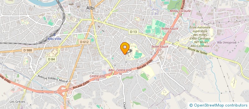 localisation de l'entreprise CRECHE GARDERIE DE BELLEVUE à ALBI