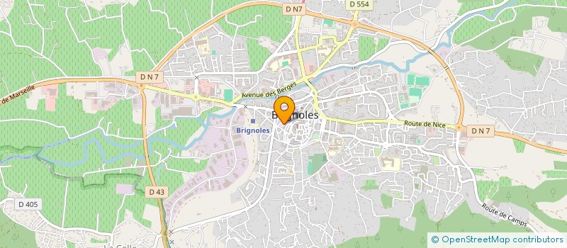 localisation de l'entreprise CRECHE HALTE GARDERIE ASSOCIATION  BRIGNOLES