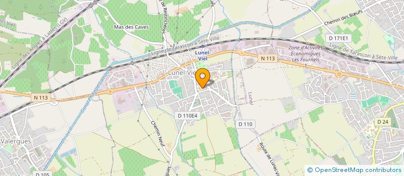 localisation de l'entreprise CRECHE HALTE GARDERIE LES BISOUNOURS à LUNEL-VIEL