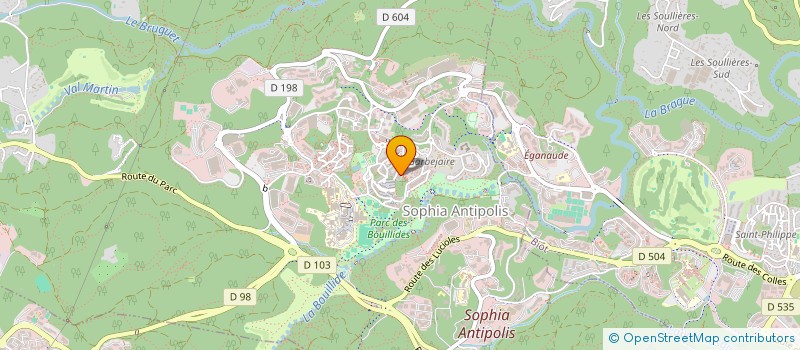 localisation de l'entreprise CRECHE HALTE GARDERIE LES CANAILLOUS à VALBONNE