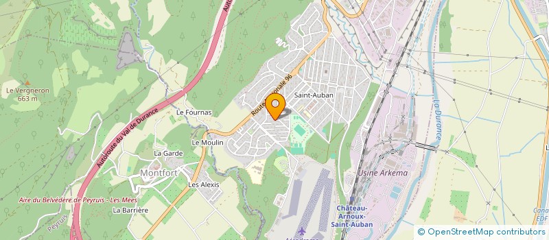localisation de l'entreprise CRECHE HALTE GARDERIE LES PETITS PLUS à CHATEAU-ARNOUX-SAINT-AUBAN