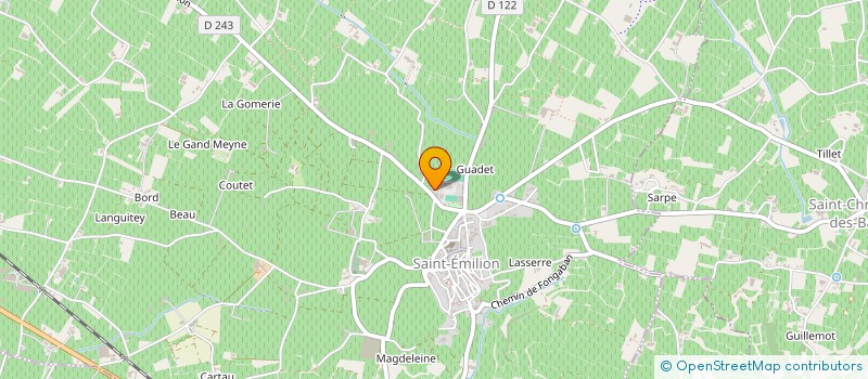 localisation de l'entreprise CRECHE HALTE GARDERIE PARENTALE à SAINT-EMILION