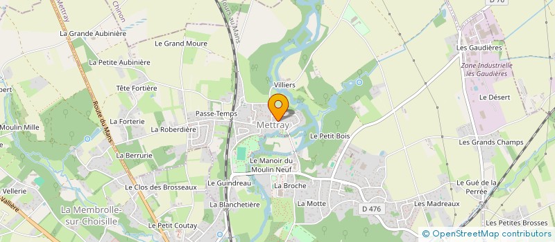 localisation de l'entreprise CRECHE HALTE GARDERIE PARENTALE à METTRAY