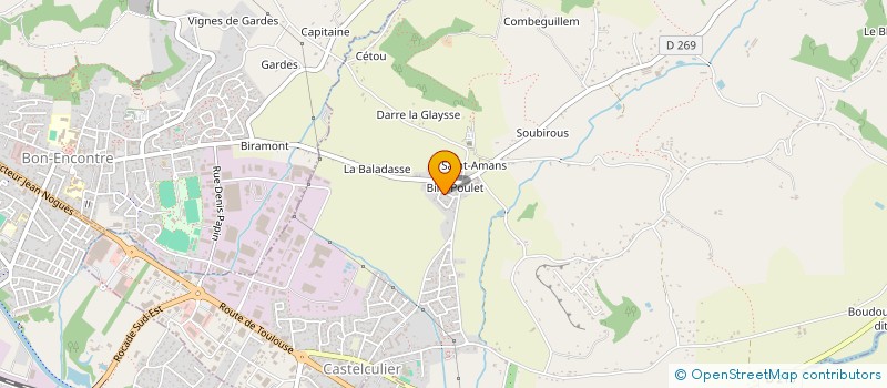 localisation de l'entreprise CRECHE HALTE GARDERIE SUCRE D ORGE à CASTELCULIER