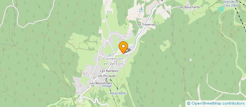 localisation de l'entreprise CRECHE HALTE GARDERIE TROIS P'TITS TOURS à LANS-EN-VERCORS