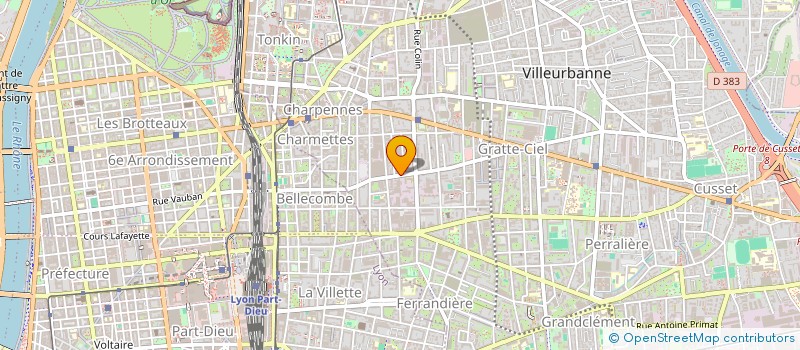 localisation de l'entreprise CRECHE L'ARC EN GRATTE CIEL à VILLEURBANNE