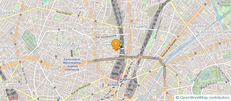 localisation de l'entreprise CRECHE LA CHAPELLE GOUTTE D'OR à PARIS