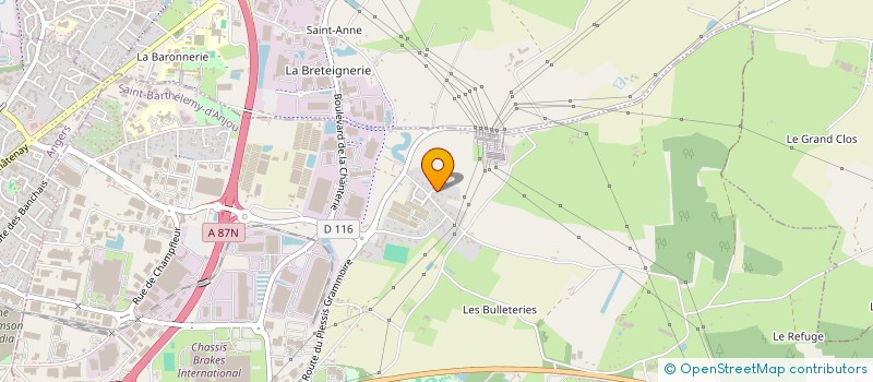 localisation de l'entreprise CRECHE LA COCCINELLE à SAINT-BARTHELEMY-D'ANJOU