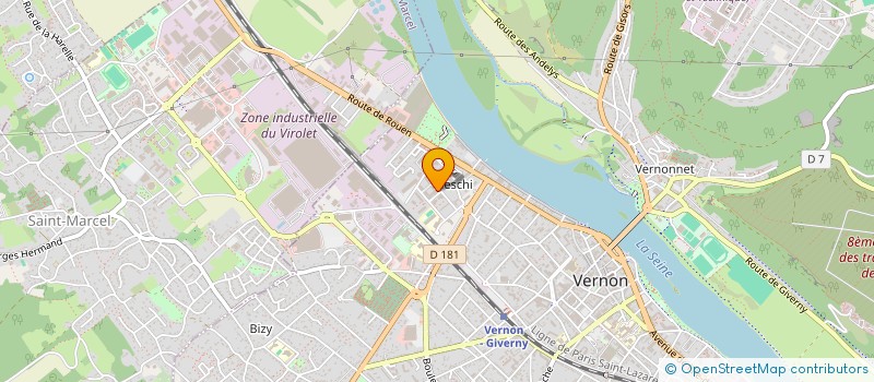 localisation de l'entreprise CRECHE LE NID  VERNON