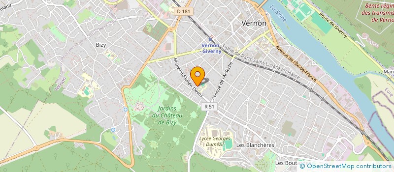 localisation de l'entreprise CRECHE LES OUISTITIS  VERNON