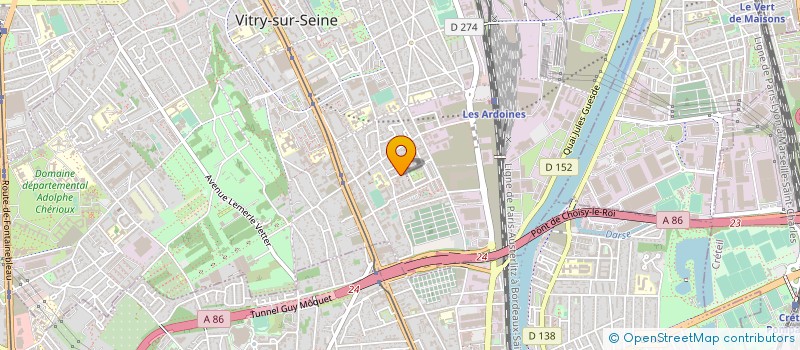 localisation de l'entreprise CRECHE PAMPOLINE à VITRY-SUR-SEINE