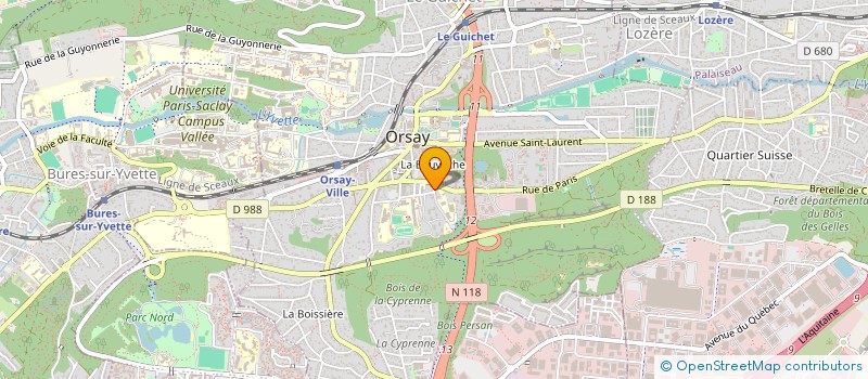 localisation de l'entreprise CRECHE PAR NATURE à ORSAY