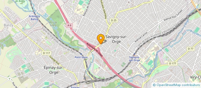 localisation de l'entreprise CRECHE PARENT LES P'TITS SUCRES D'ORGE à SAVIGNY-SUR-ORGE