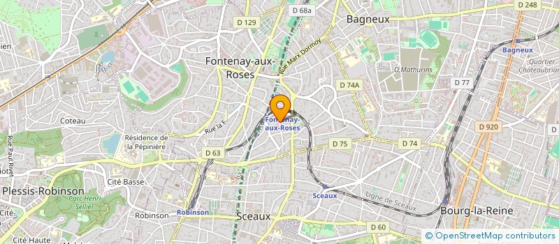 localisation de l'entreprise CRECHE PARENTALE BOUDEGOM à FONTENAY-AUX-ROSES