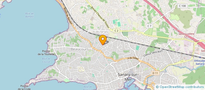 localisation de l'entreprise CRECHE PARENTALE LES CANNAILLOUX  SANARY-SUR-MER
