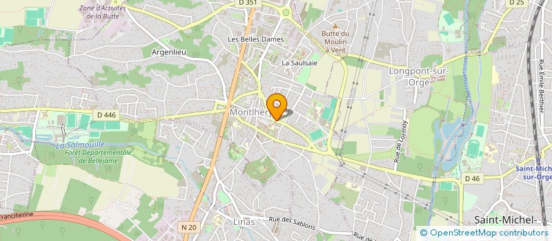 localisation de l'entreprise CRECHE PARENTALE LES SOURIS VERTES à MONTLHERY
