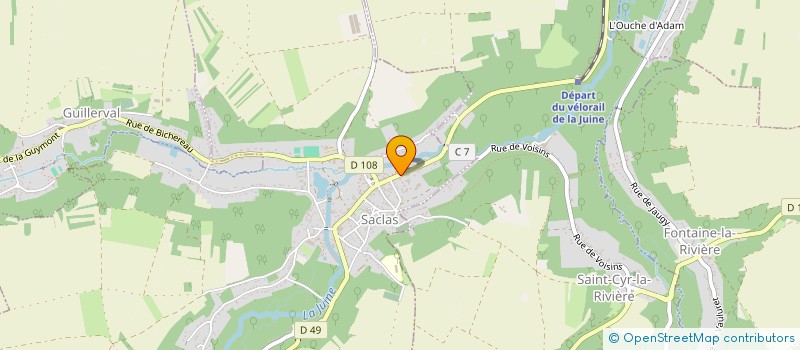 localisation de l'entreprise CRECHE PARENTALE PETITES CIGOGNES à SACLAS