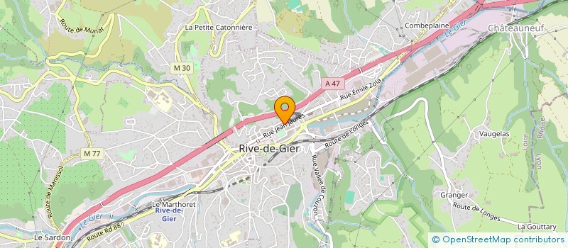 localisation de l'entreprise CRECHE RIV'MOMES  RIVE-DE-GIER