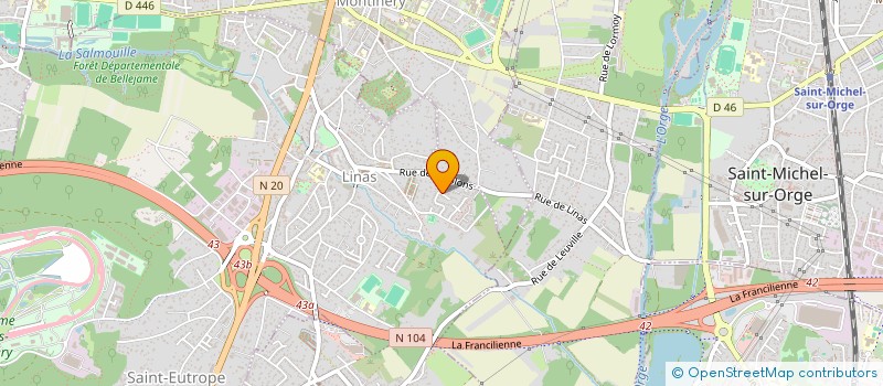 localisation de l'entreprise CRECHES AVENIR HOLDING à LINAS