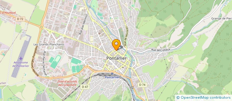 localisation de l'entreprise CRECHES B & B à PONTARLIER